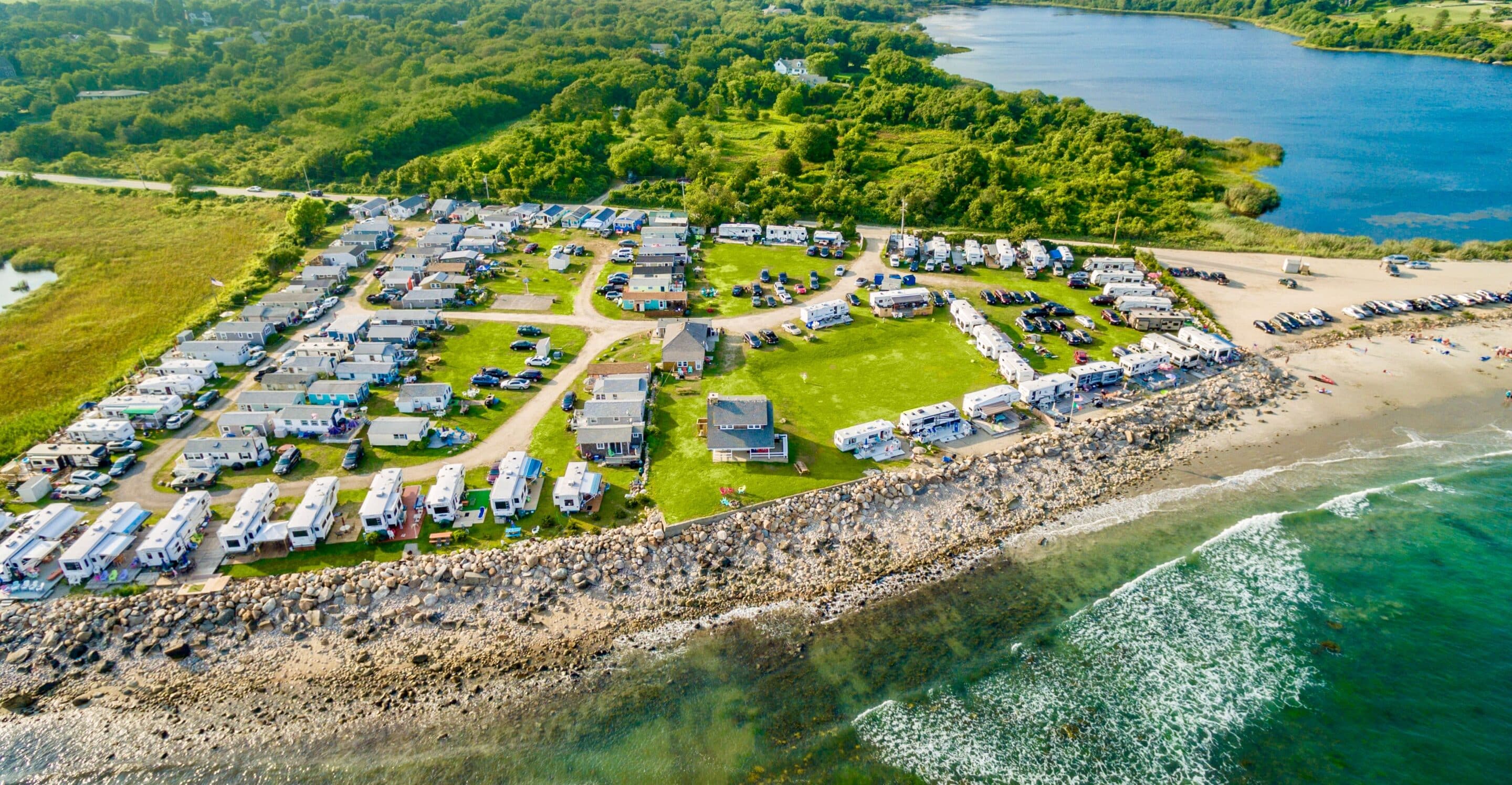 Aerial view RV Park